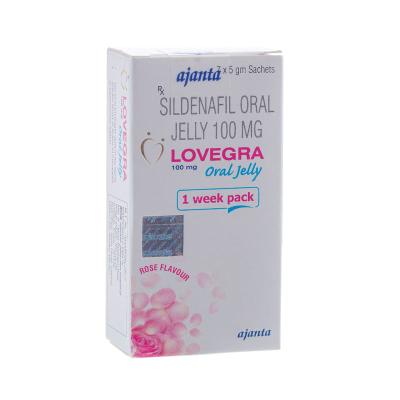 Lovegra Oral Jelly Rosa 100mg — Gel Femminile Italia